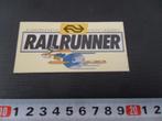 sticker NS spoorwegen railrunner kinderkaartje 1 gulden, Ophalen, Zo goed als nieuw, Bedrijf of Vereniging