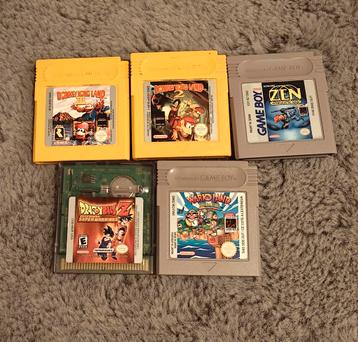 Game Boy Spelletjes - Donkey Kong, Mario, Dragonball Z beschikbaar voor biedingen