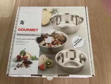 Kwalitatief hoogwaardig Gourmet schalen Roesvrijstaal - 3 x beschikbaar voor biedingen