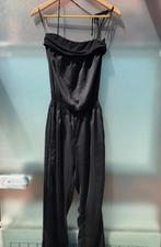 Patrizia Pepe zwarte silky jumpsuit strapless en bandjes S M, Maat 38/40 (M), Zwart, Ophalen of Verzenden, Zo goed als nieuw