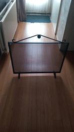 Zgan nieuw vonkenscherm zwart, Huis en Inrichting, Haarden, Ophalen of Verzenden, Zo goed als nieuw, Vrijstaande haard, Elektrische haard