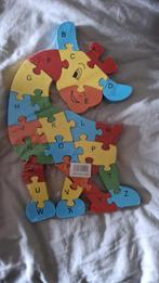 Houten Puzzel Giraffe met Letters, Ophalen of Verzenden, 10 tot 50 stukjes, Nieuw