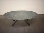 Ovale eettafel HPL steen / marmer 200x100, Huis en Inrichting, Tafels | Eettafels, 100 tot 150 cm, 200 cm of meer, Ophalen of Verzenden