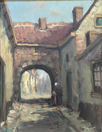 Arnout van Gilst (1898-1981) - Stadsgezicht met poort beschikbaar voor biedingen
