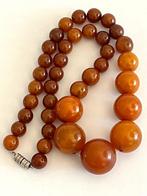 Mooie Amber kleurige Bakeliet/Catalin Ketting, Sieraden, Tassen en Uiterlijk, Verzenden, Overige materialen, Ketting