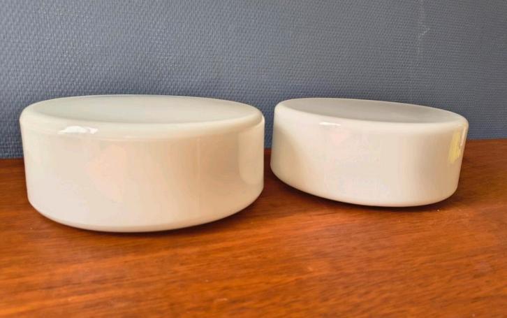 RZB plafondlampen Mid Century vintage, Huis en Inrichting, Lampen | Plafondlampen, Gebruikt, Glas, Metaal, Verzenden