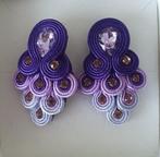 Oorbellen, Sieraden, Tassen en Uiterlijk, Oorbellen, Met kristal, Overige materialen, Verzenden, Paars
