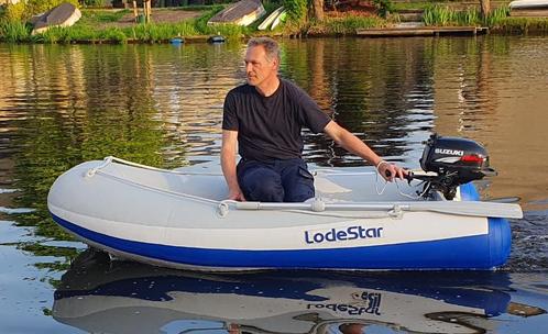 Lodestar 250 Rubberboot met Suzuki 2,5 PK 4 takt buitenboord, Watersport en Boten, Rubberboten, Zo goed als nieuw, Overige merken