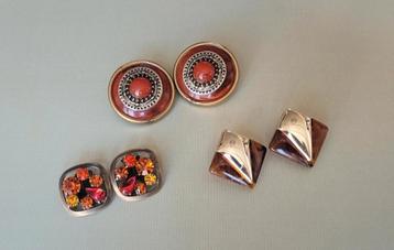 Vintage Clipoorbellen Set van 3 beschikbaar voor biedingen