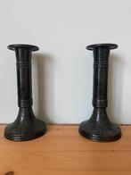 2 oude metalen kandelaars., Antiek en Kunst, Antiek | Kandelaars, Ophalen of Verzenden, Overige materialen
