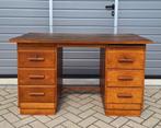 Vintage Notaris Bureau Jaren 50, demontabel bureau, desk, Ophalen, Gebruikt, Vintage, Bureau
