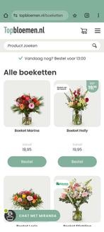 Voucher 15 euro van topbloemen, Tickets en Kaartjes, Kortingen en Cadeaubonnen, Eén persoon, Cadeaubon