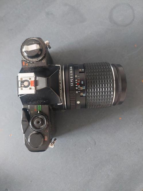 Pentax Asahi MV met 135mm lens, Audio, Tv en Foto, Fotocamera's Analoog, Gebruikt, Spiegelreflex, Pentax, Ophalen of Verzenden