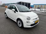 Fiat 500 1.2 Lounge 2016 Wit met pano, airco. 1e eigenaar, Auto's, Voorwielaandrijving, Stof, 1242 cc, 4 cilinders