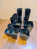 Donkerblauwe Taps Toelopende Potten (13), Ophalen, Steen, Minder dan 30 cm, Binnen