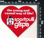 Sticker: Gispa Sportpulli (1), Verzenden, Zo goed als nieuw, Bedrijf of Vereniging