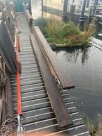 Azobe Brugdekdelen/Vlonderplanken 50x200mm, Doe-het-zelf en Verbouw, Hout en Planken, Ophalen, Gebruikt, Balk, Overige houtsoorten
