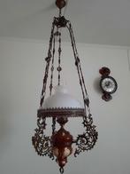 Antieke hanglamp met porselein en glas, Ophalen