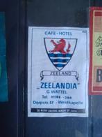 Lucifermerk Westkapelle Café Zeelandia (G. Wattel), Verzamelen, Ophalen, Gebruikt, Luciferdoosjes of -merken