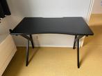 Bureau zwart - 110cm breed, Huis en Inrichting, Bureaus, Ophalen of Verzenden, In hoogte verstelbaar, Zo goed als nieuw