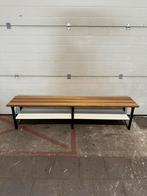 Kleedkamer bankje | houten bank | 200x37x45 cm | 3st, Ophalen, Gebruikt, Minder dan 75 cm, Driepersoons