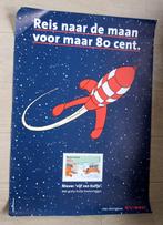 Poster Tintin fusée Hergé Kuifje raket, Verzenden, Kuifje, Zo goed als nieuw, Beeldje of Figuurtje