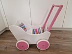Houten Poppenwagen met Dekentje, Ophalen of Verzenden, Gebruikt, Jongen of Meisje