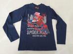 Maat 122/128 blauw spiderman shirt longsleeve, Ophalen of Verzenden, Nieuw, Jongen, Shirt of Longsleeve