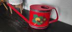 Vintage gieter rood met bloem en vlinder Emsa, Ophalen of Verzenden, Gebruikt, Kunststof