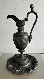 Vaaskan met engeltjes, art nouveau tinnen vaaskan, Italiaans, Ophalen of Verzenden