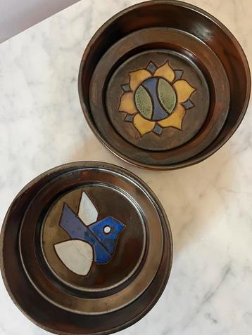 Henk Potters schaaltjes - vogel & zon beschikbaar voor biedingen