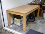 eikenhouten eettafel kuntseltafel 180 x 100 cm., Huis en Inrichting, Tafels | Eettafels, Ophalen, Gebruikt, Eikenhout, 50 tot 100 cm