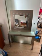 Tafel met wandspiegel, Ophalen, Zo goed als nieuw, Rechthoekig, Minder dan 100 cm