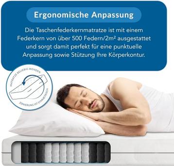 BMM Ortho Medic Mattress 160 x 200 cm Pocket Spring Mattress beschikbaar voor biedingen