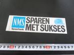 sticker NMS Spaarbank Sparen met sukses  *, Ophalen, Zo goed als nieuw, Bedrijf of Vereniging