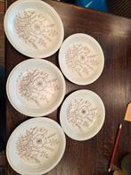 5 schotels van John Tams serie Banquet "Klaproos", Antiek en Kunst, Ophalen of Verzenden