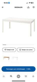 IKEA Ekedalen uitschuifbare eettafel, Huis en Inrichting, Tafels | Eettafels, Ophalen, Kunststof, 100 tot 150 cm, 50 tot 100 cm