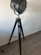 Industriële zwarte vloerlamp met statief, Ophalen, Zo goed als nieuw, Metaal, 150 tot 200 cm
