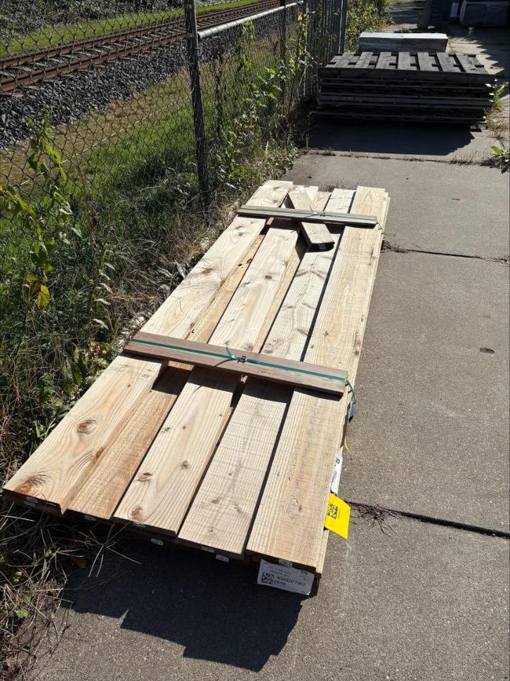 Douglas plank geschaafd/fijnbezaagd kleurloos geimpregneerd, Tuin en Terras, Palen, Balken en Planken, Nieuw, Planken, 250 cm of meer