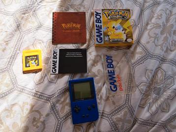 Gameboy Pocket + Pokémon Yellow - Compleet! beschikbaar voor biedingen