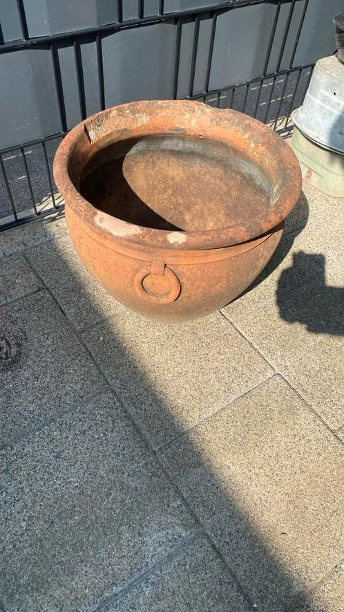 Oudhollandse bloempot, Tuin en Terras, Bloembakken en Plantenbakken, Gebruikt, Overige materialen, Minder dan 30 cm, Minder dan 60 cm