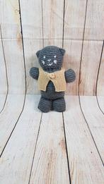 Gebreide knuffel, Poes, grijs, 25 cm. 4C3, Tweedehands verkoop, Tweedehands verkoop, Gebruikt, Overige typen