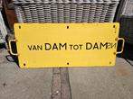 Oud NS bord "van DAM tot DAM"., Ophalen of Verzenden, Gebruikt