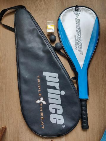 Squash Racket Set - Prince & Dunlop beschikbaar voor biedingen