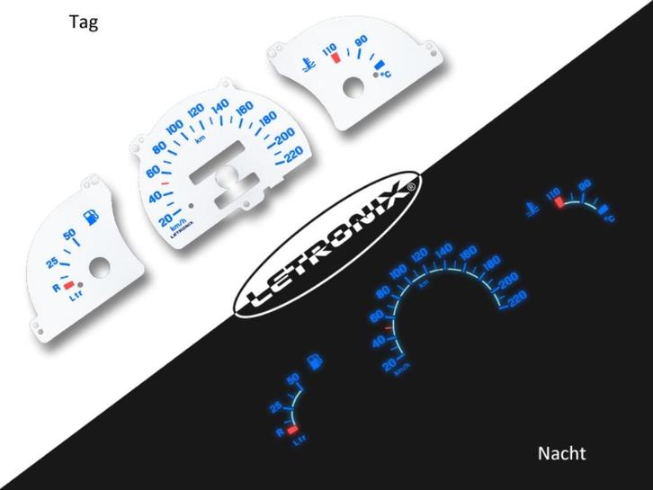 witte plasma teller platen voor Opel Astra F modellen, Auto diversen, Tuning en Styling, Ophalen of Verzenden
