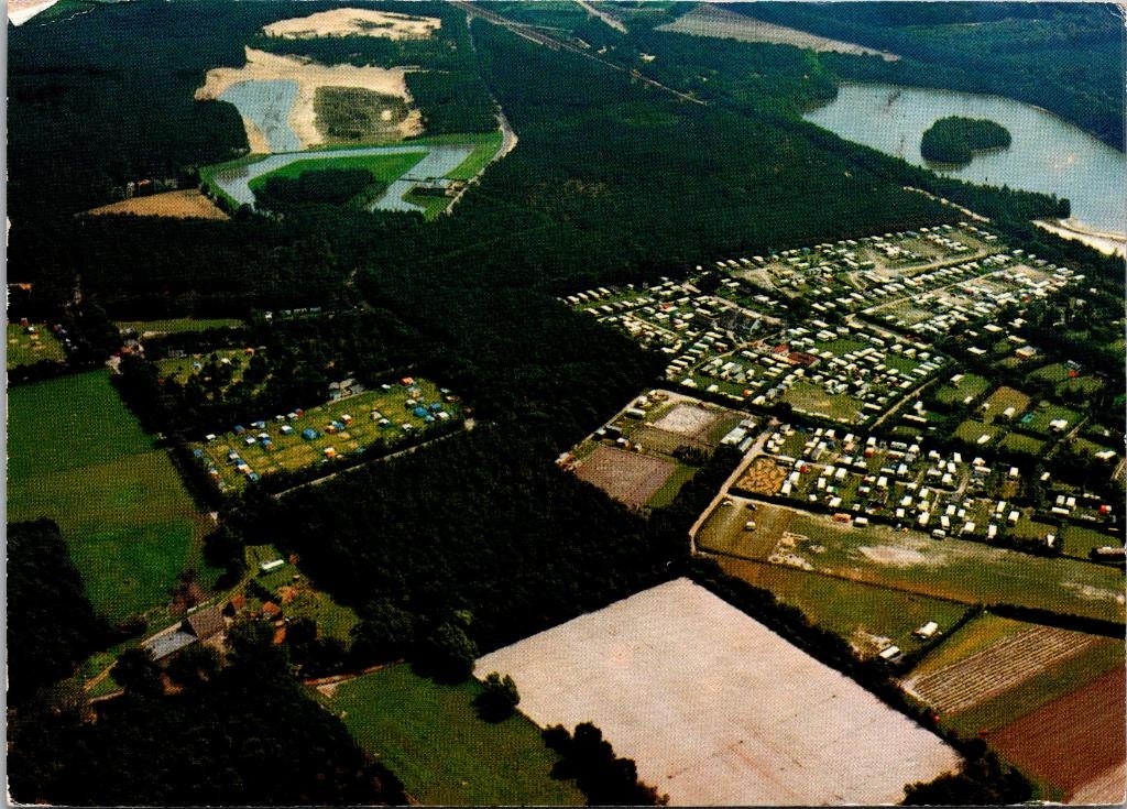 Bergen op Zoom - Camping de Heide luchtfoto (1977), Verzenden, 1960 tot 1980, Gelopen, Noord-Brabant