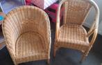 Rotanstoeltjes kind 2x, Huis en Inrichting, Stoelen, Ophalen, Zo goed als nieuw, Eén