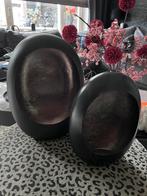 Countryfield egg waxinelichthouders / windlichten zwart, Zwart, Ophalen of Verzenden, Zo goed als nieuw, Metaal
