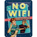 No WIFI connect with eachother relief reclamebord van metaal, Info@deconoord.nl, Verzenden, Deco Noord, Nieuw