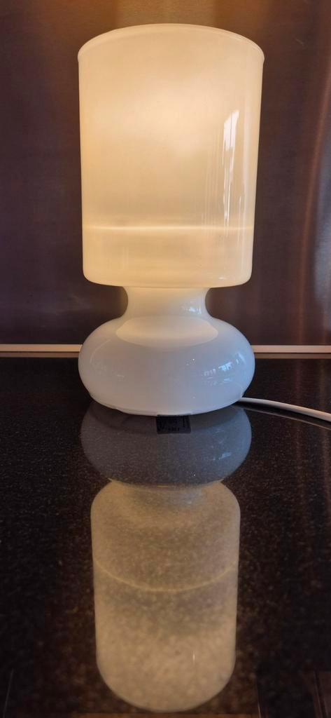 Vintage, handgemaakte, glazen Ikea Lykta tafellamp, Huis en Inrichting, Lampen | Tafellampen, Zo goed als nieuw, Minder dan 50 cm